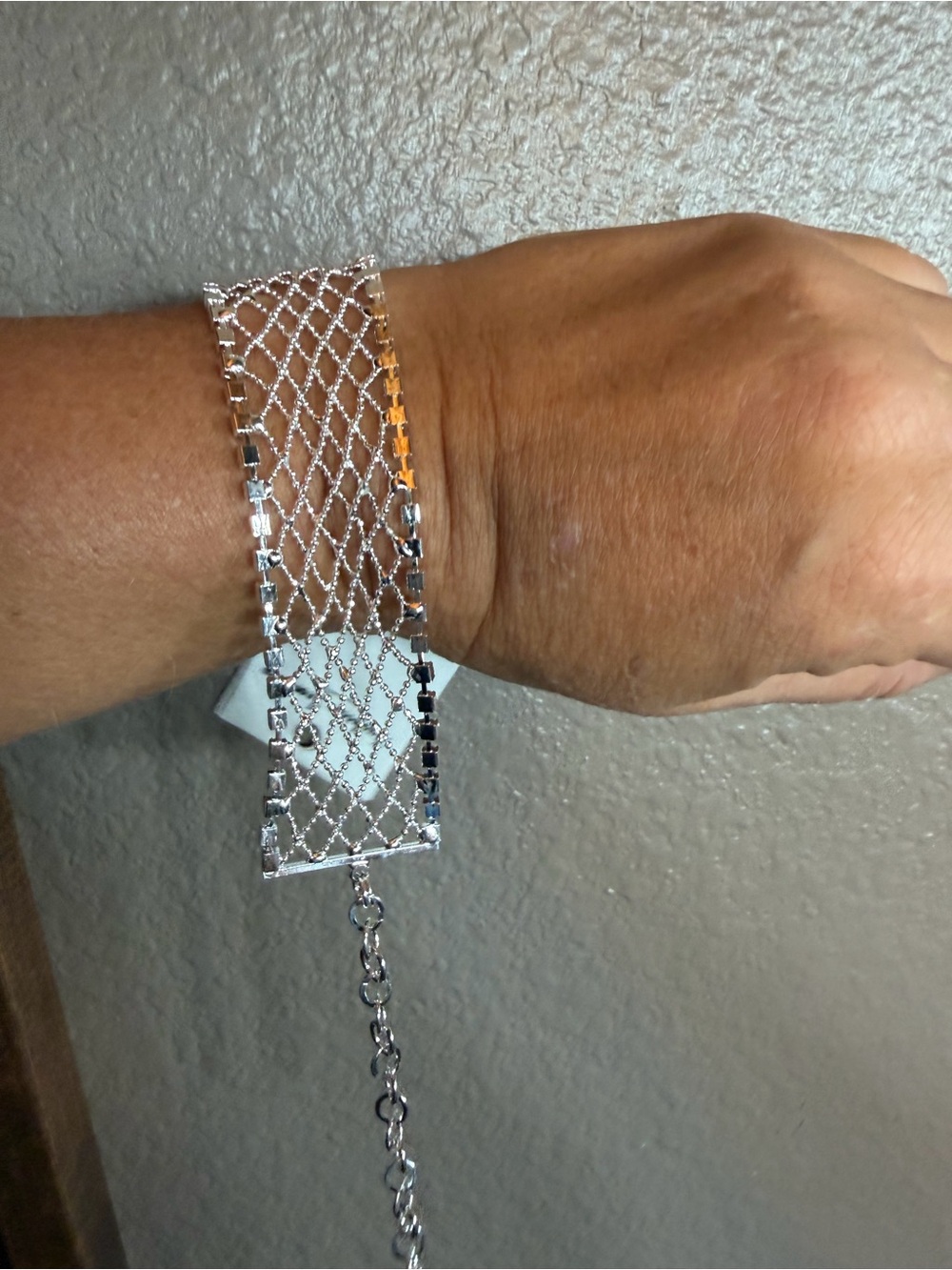 Delicate Silver Mesh Bracelet for Women